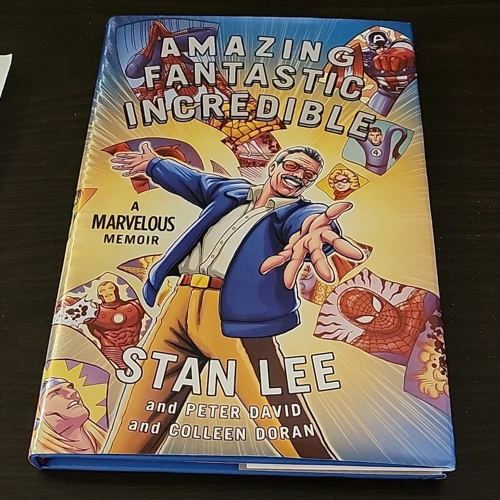 Amazing Fantastic Incredible Stan Lee A Marvelous Memoir Hardback Book New